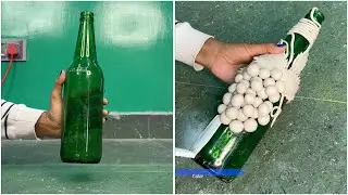 Украшение из использованной стеклянной бутылки ✨ | Креативная идея для домашнего декора