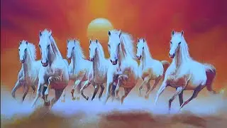 Creating a Stunning 7 Horse Painting || Learn to Paint 7 Horses on Canvas