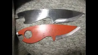 Making Keychain Knives from a Power Hacksaw Blade