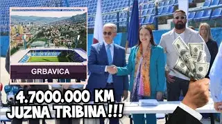 Stadion Grbavica dobiva 3. JUZNU TRIBINU od vrijednosti 4.7 mil KM! 🇧🇦 #zeljeznicar