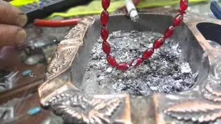 Osmanlı ateş kehribar k&uuml;l testi