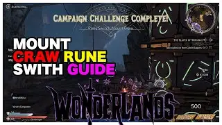 Tiny Tina's Wonderlands Mount Craw Rune Switch Challenge Trial Location Easy Guide