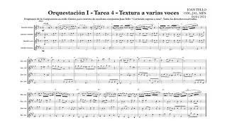 Orquestaci&oacute;nITarea4 Escritura a partes para cuarteto de saxofones por JOAN TELLO PIANISTA COMPOSITOR