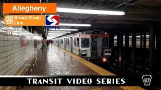 TVS-SEPTA Broad Street Line: Trains at Allegheny During Peak Hour