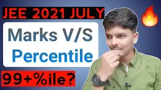 Expected MARKS vs PERCENTILE | JEE MAIN 2021 : July Session || Best Expectation Review