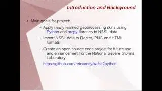 GIS 540 GIS Programming Video 1