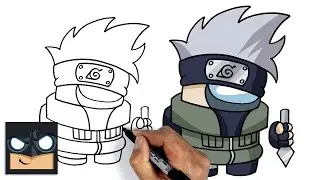 How To Draw AMONG US | KAKASHI CREWMATE