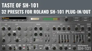 Taste of SH101 - 36 Presets for Roland SH-101 Plug-In/Out Synth