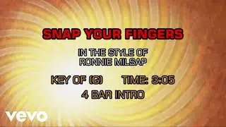 Ronnie Milsap - Snap Your Fingers (Karaoke)