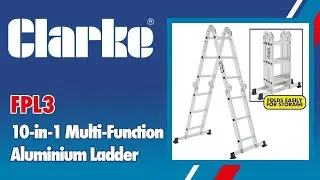 Clarke FPL3 10-in-1 Multi Function Aluminium Ladder - 3500218