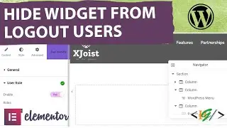 How to Hide Widget / Element from Logged Out Users using Plugin in Elementor WordPress | Visibility