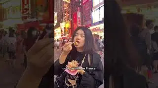 🇯🇵Je MANGE TOUT ce que je veux &agrave; OSAKA (STREET FOOD🍡!) pour 12&euro; - Dotonbori Japon #shorts
