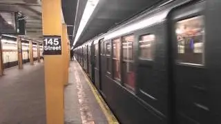 MTA Subways - Pressed Steel Car Co. R9 #1802 passing through 145th Street [Mobile Video]