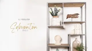 Edmonton Shelf by Wood & Steel Furnitures Dubai