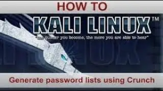 Making Password Lists WIth Crunch