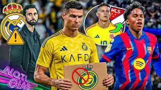 Cristiano en huelga; le responden| UEFA multa al Madrid | Endrick, ¿el nuevo Eto'o? | James a la MLS
