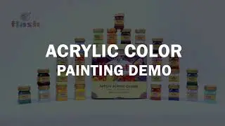 FLASH ACRYLIC COLOR PAINTING DEMO