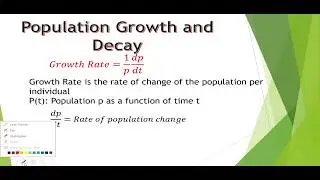 تطبيقات تحليلات هندسية - Population Growth and Decay - Civil Engineering
