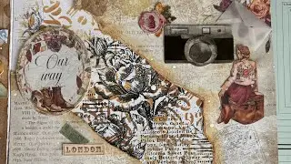 Page art collage art journal