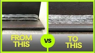How to Stick weld fillets using the multi run technique for beginners.