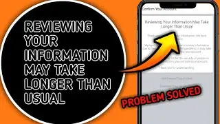 How to open reviewing your information may take longer than usual facebook account || MISS TRICKER