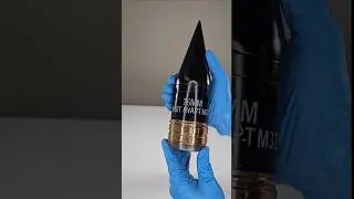 76mm M319 HYPERVELOCITY💨 Tank Round #army #military #asmr #history #ordnance