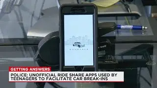 Police: Unofficial ride share apps used by teens to facilitate car break-ins