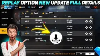 Free Fire OB32 Update Full Details | Replay Option Changes | Garena Free Fire