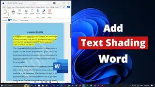 Как добавить заливку текста в Microsoft Word