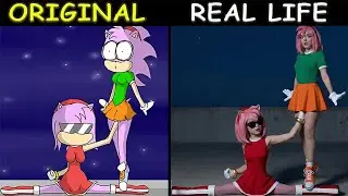 Rusty Rose knocks out AMY in the RING! P7 | Sonic The Hedgehog 3 Animation | Original vs Plush Toys