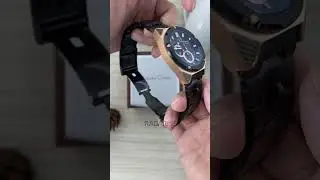 Alexandre Christie Black Dial Black Stainless Steel, Case Rose Gold