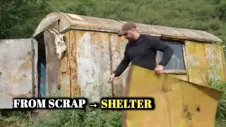 Transforming an Abandoned Trailer into a Hidden Survival Shelter