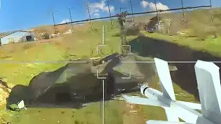 Удар дрона Ланцет в РЛС П-18 Украины