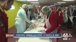 Christmas dinner delivered to people in need