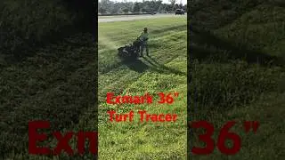 How to mow a ditch with an Exmark 36 inch