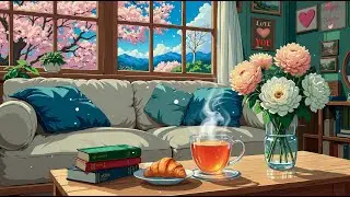 Happy Valentine & Spring Dreams 🌸 Peaceful Vibes ✨ Lofi Hip Hop - Lofi Cafe for Relaxation
