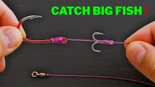 Catch BIGGER Fish Instantly 🎣 | How to Rig Live Bait with a Treble Hook