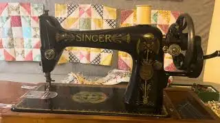 Hand crank sewing | vintage sewing | peaceful pastime