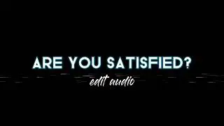 Marina - Are You Satisfied? (Edit Audio)