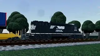 NS 18C Local Intermodal Train passing by Nolly Dr. (RO-Scale Sandbox)