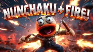 Kick The Buddy 🔥 | Nunchaku + Gun Fire | Extreme Action Gameplay