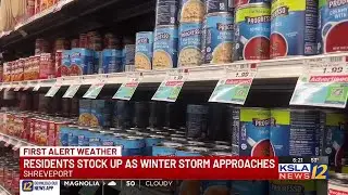 ArkLaTex residents stock up on supplies ahead of winter storm