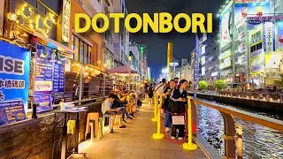【4K】𝐖𝐀𝐋𝐊 🇯🇵 Saturday Night in Dotonbori Osaka, Japan