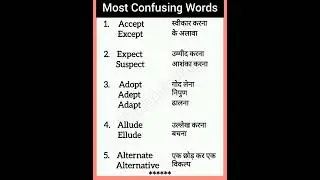 Most Confusing Words.#english #words #englishspeaking #viral #viralvideo #video