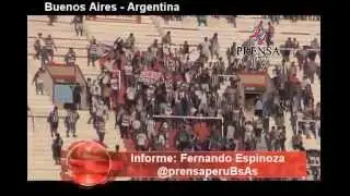 Argentina: Broncaza entre hinchas de Alianza Lima en Hurac&aacute;n -COMPLETO