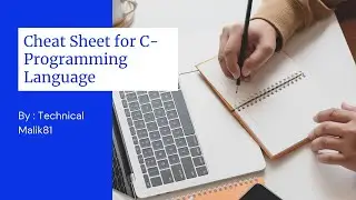 C- Language Cheatsheet 🧾 for Beginners  #C #CheatSheet