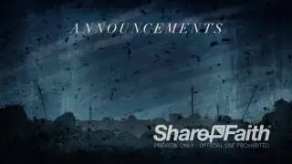 Easter Background: Good Friday Crucifixion Announcements Video