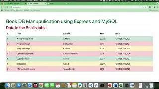Web Development Express MySql App 2