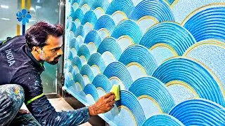 Wall Painting Combing design with Royale play