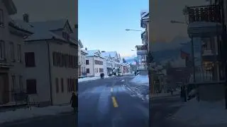 🇨🇭Winter Sunset over Swiss Village ❄️🏔️